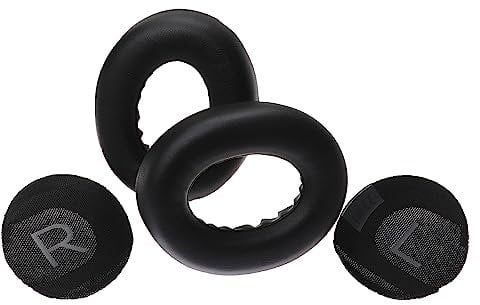 vhbw Ear Pad Cups Cushion Covers compatible with Bose NC 700, Noise Cancelling 700 On-Ear Headphones Headset - black