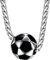 FaithHeart Fußball Kette für Herren Jungen Charm Halskette mit Fußball Anhänger Sport Anhänger Schmuck mit Geschenkebox für Weihnachten Valentinstag