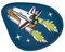 Step by Step Magic MAGS Flash „Sky Rocket Ilay“, Rakete, mit Leuchteffekt, als Ergänzung für den Schulranzen oder Vorschulrucksack, blau-weiß