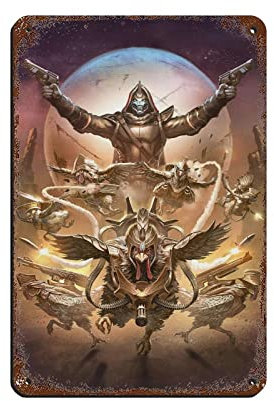 RIELLI Destiny 2 Game 5 Blechschild Vintage Metall Pub Club Cafe Bar Home Wandkunst Dekoration Retro 20 x 30 cm