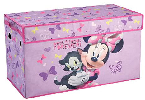 Idea Nuova Disney Minnie Mouse Faltbare Kinderspielzeug-Aufbewahrungsbox, langlebig mit weichem Deckel, 72,4 x 36,8 x 40,6 cm