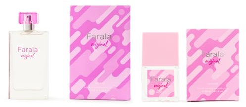FARALA - Original Promoción 75 ml + 30 ml, Colonia Mujer, Pack 2 Productos, Perfume Formato Spray, Eau de Toilette Natural y Femenina, Aroma Floral Especiado, Fragancia Fresca