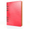A5-Leder-Notizbuch, nachfüllbar, recyceltes Tagebuch, 6 Löcher, Ringe, lose Tasche, Leder, nachfüllbar, Hardcover, Tagebuch, Notizbuch für Reisen, Mädchen, Jungen, Damen, Herren, Erwachsene (Rosa)