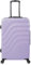 Totto - Valigia Rigida Media, Modello Bazy, 46 x 68 x 26 cm, Capacità 81 L, Elevata Resistenza agli Urti, Ruote 360º, Maniglia Telescopica, Cinghie di Compressione Interne, Lucchetto TSA, Viola