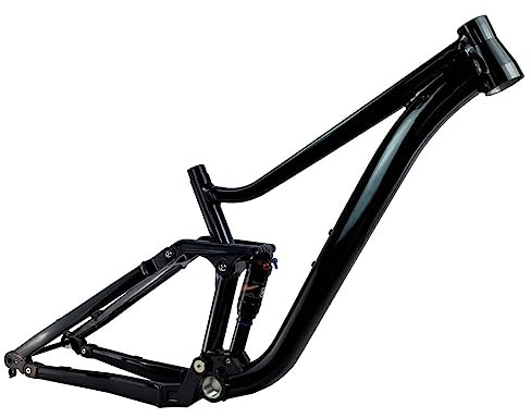 HIMALO Downhill MTB-Rahmen 27.5er/29er Federung Mountainbike Rahmen 16''/18'' DH/XC/AM Boost Steckachse Rahmen 148mm, Für 3.0'' Reifen (Size : 27.5 * 18'')