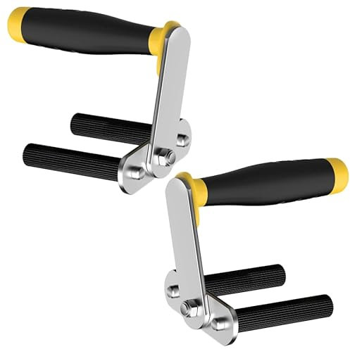 Plattenträger mit Tragegriff (zwei-Komponenten Griff für sicheren Halt, Paarweise) Board Lifter Eisen Gipskartonplatten Gripper Panel Carrier Plattengreifer für Handlich Transport