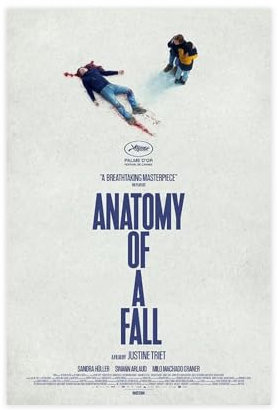 EMIGOS Filmposter Anatomy of A Fall auf Leinwand, Schlafzimmer, Dekoration, Sport, Landschaft, Büro, Raumdekoration, Geschenk, ungerahmt, 50 x 75 cm