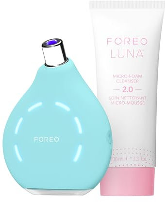 FOREO Blackheads Suck KIWI Set - Porenreiniger Gesicht + LUNA Micro-Foam Cleanser 2.0, 100 ml - Vakuum-Hautpflege-Tools - Mitesserentferner für Gesicht & Nase - Nie wieder Porenstrips