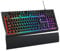 OMOTON Halbmechanische Gaming-Tastatur, Programmierbare Tastatur, Magnetische Handballenauflage, QWERTZ Tastatur Hintergrundbeleuchtung 26 Tasten Anti-Ghosting, Windows,PS4,Schwarz