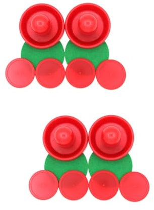 SAFIGLE 2 Sätze Tischhockey Airhockey-Pusher Hockey-Puck Air-Hockey-paddel Airhockey-tische Und Ausrüstung Airhockey-tischpucks Air-Hockey-scheiben Air-Hockey-Pusher Cd Abs Schreibtisch