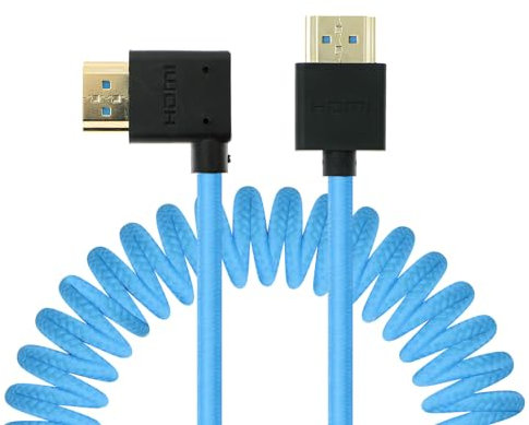 Uonecn HDMI 2.1-Kabel für Atomos Ninja V, Portkeys BM5, 48 Gbit/s 8K geflochtenes Spiralkabel für Sony A7iv, Z-CAM F6, Z-Cam E2 Pro Kameras