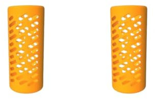NeaxgeandX Silikon-Schutzkappen, Zubehör für Trinkflaschen, Halter, Wasserflasche, Schutzkappen, Ersatz für 45-900 ml, Hellorange, S, 2 Stück