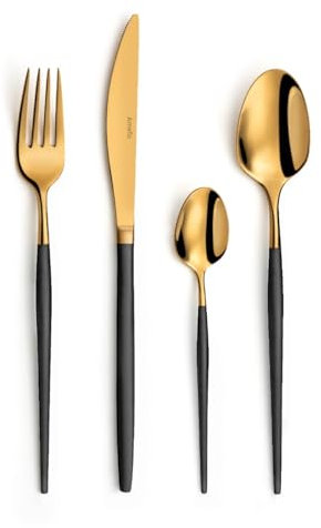 Amefa Soprano Black Gold- 24 piece cutlery set - For 6 people