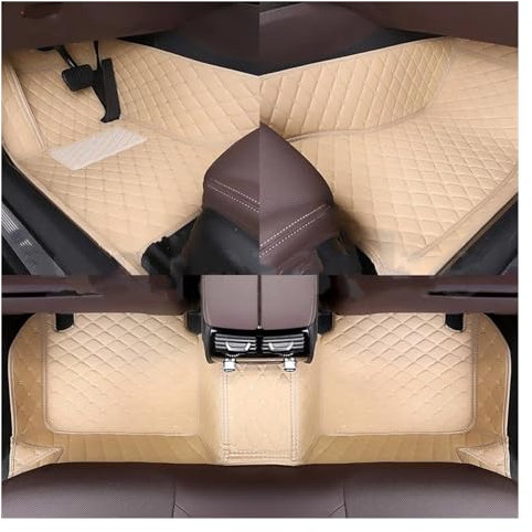 BEEBY Autoteppich Benutzerdefinierte Auto-Bodenmatte Für Für Benz V-Klasse Für Viano Für Vito Alle Modelle W447 W639 W638 Auto-Styling Teppiche Teppichteile Auto Fußmatten(Beige,All SEAT)