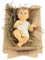 Jesuskind in Wiege für Krippe 40 cm, 15x20x10 cm