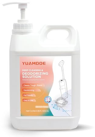Yuamdoe Soluzione per la pulizia profonda e deodorante, 2,5 l, progettata per Tineco, compatibile con Floor One Series e iFloor Series (eccetto vapore S5/S7 Steam/iFLOOR 5 Steam), fiori misti