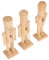 ANDRESLAD 3st Marionette White Embryo Walnut Soldier Mann Ornamente Weihnachtskissen Tür Halloween-nussknacker-Figuren Nussknacker-Statue Fondant-briefausstecher Verkaufsstand Bambus