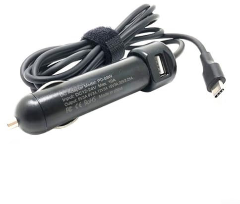 USB-C-Autoladegerät, ideal, um Ihren Dell Laptop während Autofahrten und Pendeln mit Strom zu versorgen