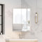 Mepplzian Corner Bathroom Cabinets with Mirror,Bathroom Mirror Cabinets with Storage,2-Door Mirrored Bathroom Cabinets Wall Mounted,Corner Mirror Bathroom Cabinet,Bathroom Corner Cabinet 45 x 60 cm