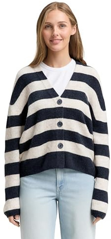 Tom Tailor Denim Damen 1048350 Cardigan mit V-Ausschnitt (1er Pack)