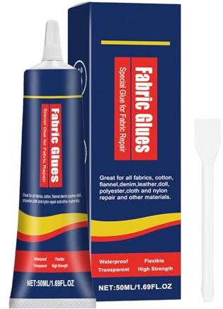 Adhésif pour tissu, colle de fusion pour tissu | Colle liquide pour tissu 50 ml - Colle permanente de Fusion de tissu imperméable à sec 24 heures pour le Nylon, la de chiffon, la réparation de