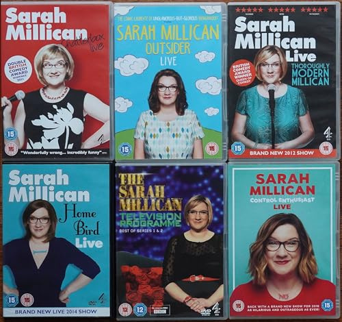 SARAH MILLICAN 1-6 COMPLETE LIVE COLLECTION / CHATTERBOX + OUTSIDER + MODERN + HOME BIRD + TELEVISION PROGRAMME + CONTROL ENTHUSIAST = ULTIMATE 6x DVD UK SET