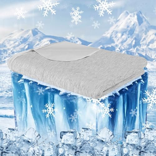 Apritsce Kühldecke 150 x 200CM, 2 in 1 Doppelseitige Kühlende Decke, Schweißableitend und Atmungsaktiv Sommerdecke Kühlend, Arc-Chill Q-Max > 0,45 Kinderdecke Sofadecke Reisedecke