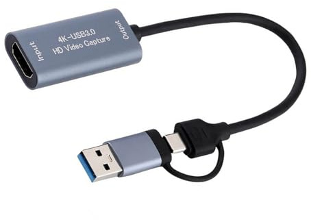 Limtula Video Captures Card USB+Type C to HDTV USB Video Device Convert Digital Converters for Laptop Gaming HDTV Card