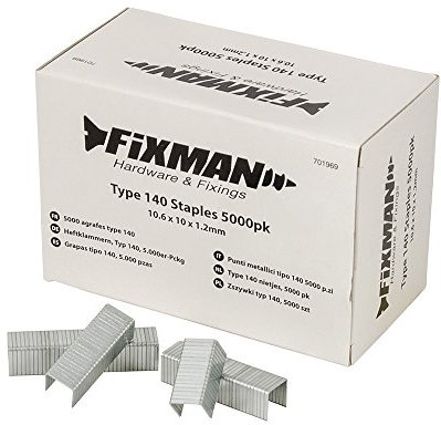 Fixman 701969 Type 140 Staples 5000pk 10.55 x 10 x 1.26 mm