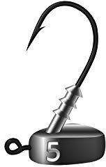 K.P Mustad Stand Up Jigkopf Jig Haken 5 Gramm - Hakengröße 2/0-3 Stück