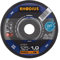 RHODIUS XT67 125 x 1, 0 x 22, 23 mm Trennscheiben für Winkelschleifer Flexscheibe Metall Stahltrennscheibe, 200 W, 240 V, 10 Stück