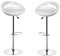 Lot de 2 tabourets de Bar ABS Plastique réglable en Hauteur 81 cm - 101 cm, 2X tabourets de Bar,Hauteur réglable,Style Moderne,Chaise de Bar,Cuisine en Chaise,réglable en Hauteur