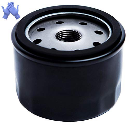 HOODELL 696854 Filtro Olio con Guanti, Compatibile con John Deere AM125424, Kawasaki 49065 7007, Filtro Olio per Tosaerba Pro Performance