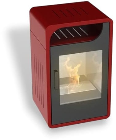 Flammetta Junior Bordò Poêle au bioéthanol 3 000 W statique 60 m3 pour intérieur