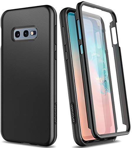 SURITCH Kompatibel mit Samsung Galaxy S10e Hülle 360 Grad Hüllen mit Integriertem Displayschutz Silikon Komplettschutz Handyhülle Schutzhülle für Samsung Galaxy S10e Schwarz