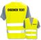 Bedruckte Warnwesten mit ISO-Leuchtstreifen * Standard- oder Reflex-Druck * Erste Hilfe und Brandschutz * Begriff: Eigener Text * Farbe (Größe): Gelb (XL/XXL)