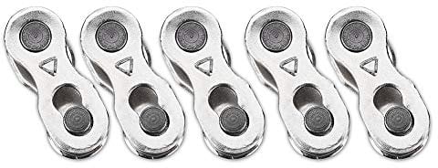 Fahrrad Kettenglied, Fydun 5 Paare Hochleistungs Fahrradketten Schnellspanner Kettenglieder Magic Joint Connector Wiederverwendbare für 8/9/10 Speed(8 Geschwindigkeit (6 7 8))