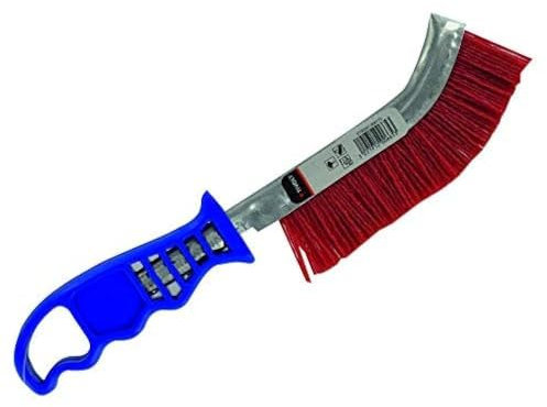 TIVOLY XT20251006173 - Spazzola a mano ergonomica, convessa, filo di nylon abrasivo
