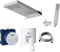 vanvilla Duschsystem mit Unterputz Duscharmatur von Grohe Eurocube Einhandmischer und vanvilla Regendusche mit Armatur, Duschkopf, Dusch-SET G40 poliert