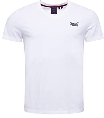 Superdry Herren Essential Logo T-Shirt aus Bio-Baumwolle mit V-Ausschnitt Optik XL