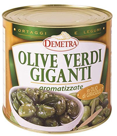 Olive verdi giganti con erbe 2,5 kg - Demetra