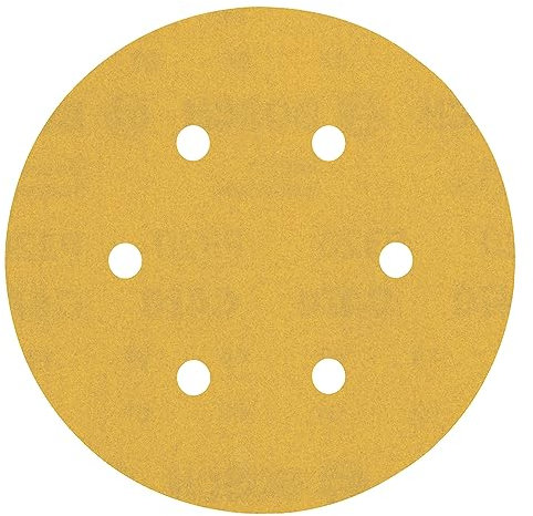 Bosch Professional 50x Expert C470 Sandpaper (for Hardwood, Paint on wood, Ø 150 mm, Grit 320, Accessories Random Orbital Sander)