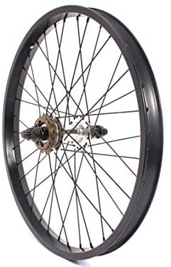 KHE BMX Hinterrad Aluminium Felge BIG400 36 Loch 14mm schwarz 16 Zähne Ritzel