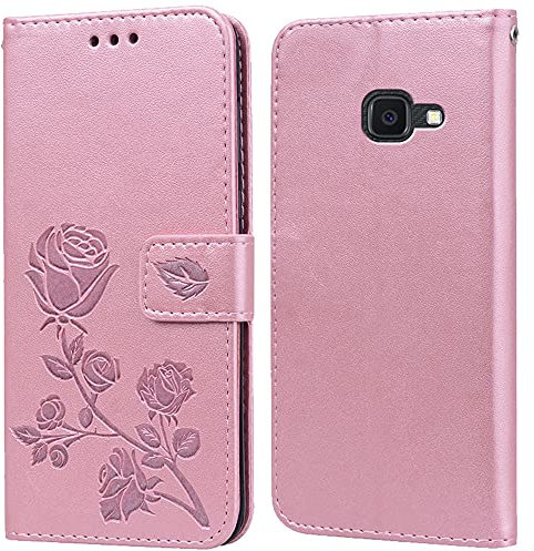 Coque pour Samsung Galaxy Xcover 4 Housse,Fonction de Support,Fente pour Carte,Silicone TPU,Flip Étui Case pour Samsung Galaxy Xcover 4S(5)