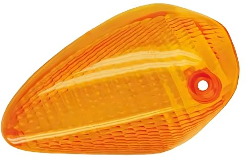 RMS Blinkerglas Blinker links orange mit ABE kompatibel mit Piaggio NRG 50 | Vorne, E-Prüfzeichen, E-Zulassung, eintragungsfrei, OEM 246470290, 581290, R246470290 kompatibel mit Piaggio NRG 50 MC3 LC