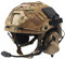 LZEFIA Casque Tactique Fast Combiné, Militaire Équipement de Protection Style Militaire avec écouteur Tactique et Couvercle Casque pour Les Loisirs l'ensemble de Jeu Airsoft Paintball CS