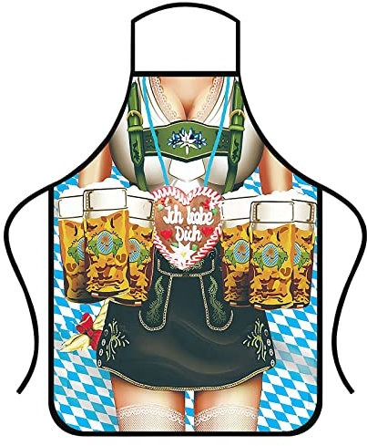 Sexy Frauen Lustige Erwachsene Lätzchen Schürze zum Kochen BBQ Backen Grillen Küche Chef Kochen Gag Geschenk Kreative Bier Dame Comic Charakter Schürze Party Cosplay