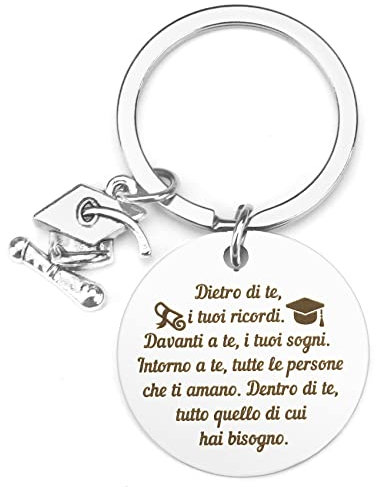 QONCV Regalo Laurea Donna Portachiavi Uomo Per La Laurea Uomo Originali Laurea Amica Idea, Regalo Per Sorella Fidanzato Fidanzata laurea ragazza Per Un Fratello