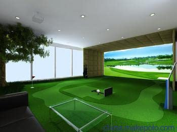 HTONVK Golf Simulator, 4 Sizes, Indoor Golf Simulator for Home & Commercial USE, Includes HD Impact Screen, Suitable for USE with All Golf Launch Monitors for Golf Training
