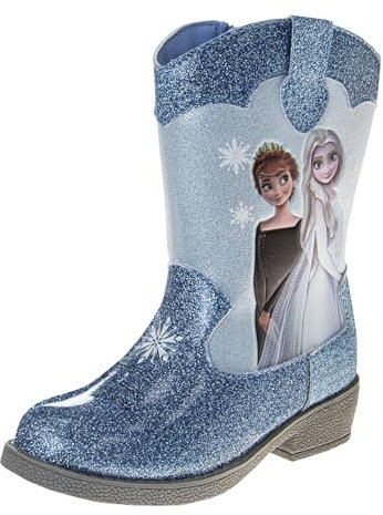 Disney Minnie Mouse Cowgirl - Stivali western (bambino piccolo), Blu, 12 Little Kid